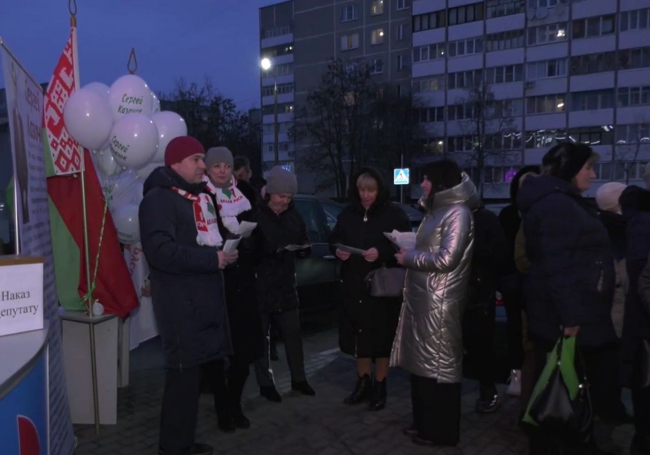 ВИДЕО. В Гомеле продолжается агитация за кандидатов в депутаты всех уровней