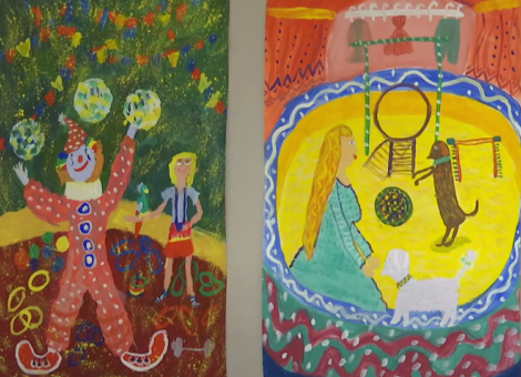 К 100-летнему юбилею Юрия Никулина в Русском доме открыли выставку детского рисунка